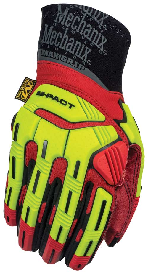 M-Pact XPLOR Grip Gloves (Large, Green/Red)