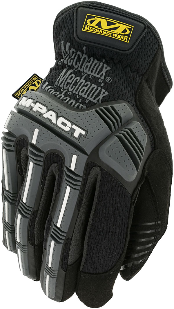 M-Pact Open Cuff Gloves (Small, Black)